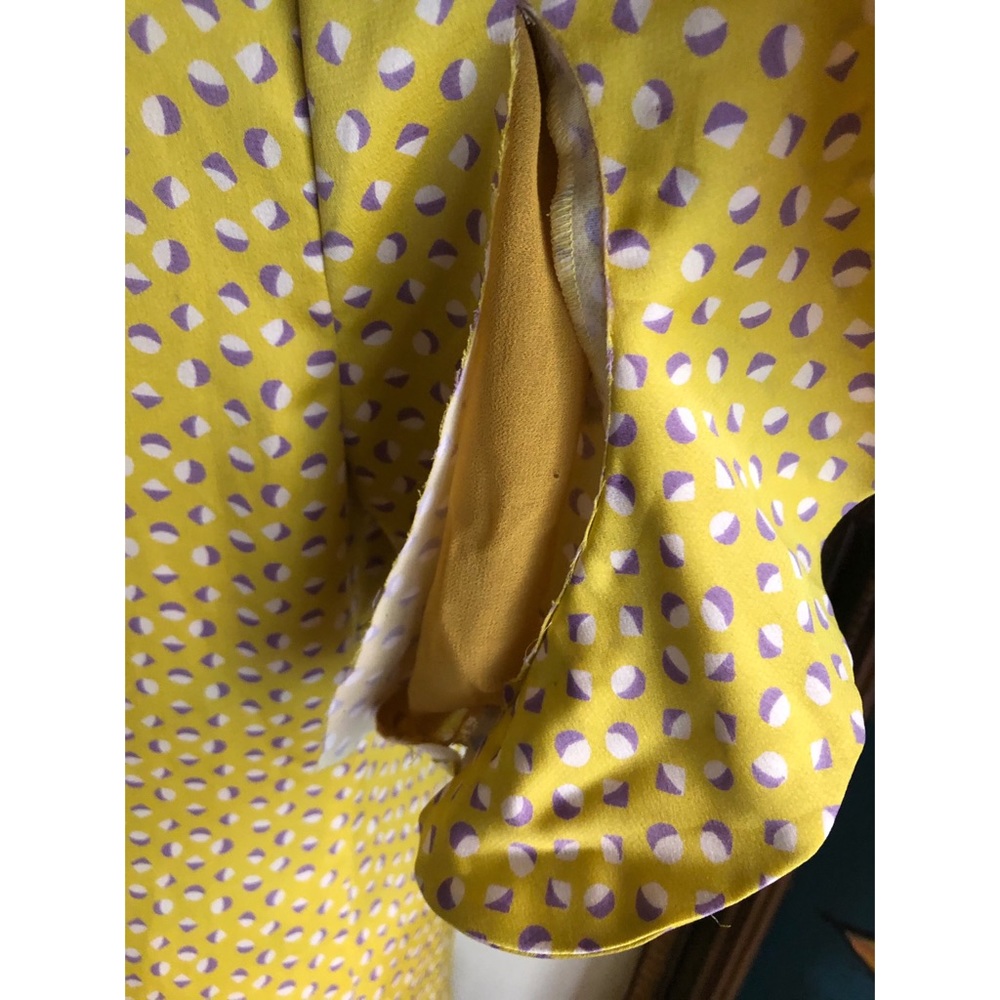 Kate Spade Yellow ruffle sleeve shift dress - Picture 14 of 16